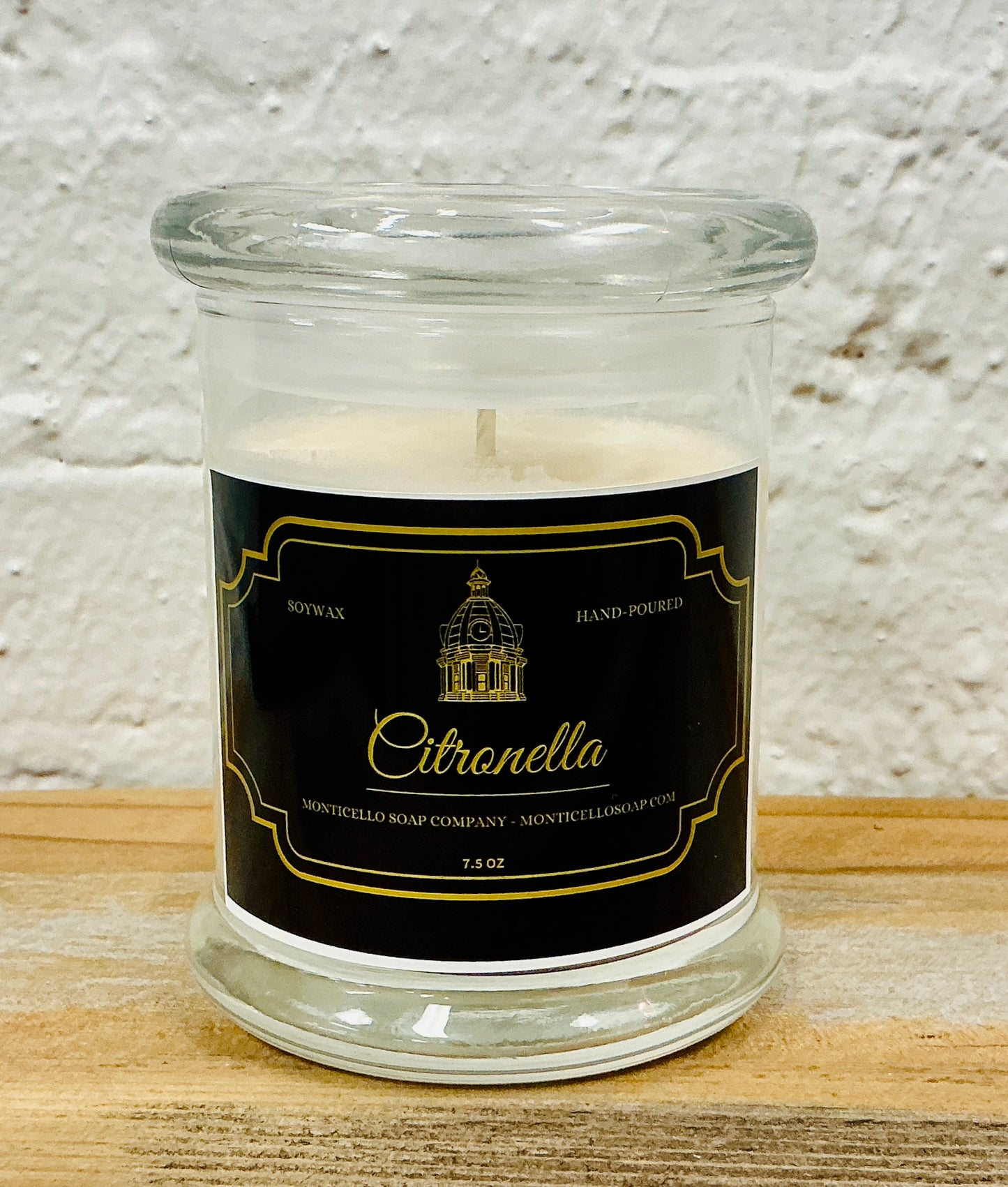 Citronella Soy Candle, 7.5 oz.