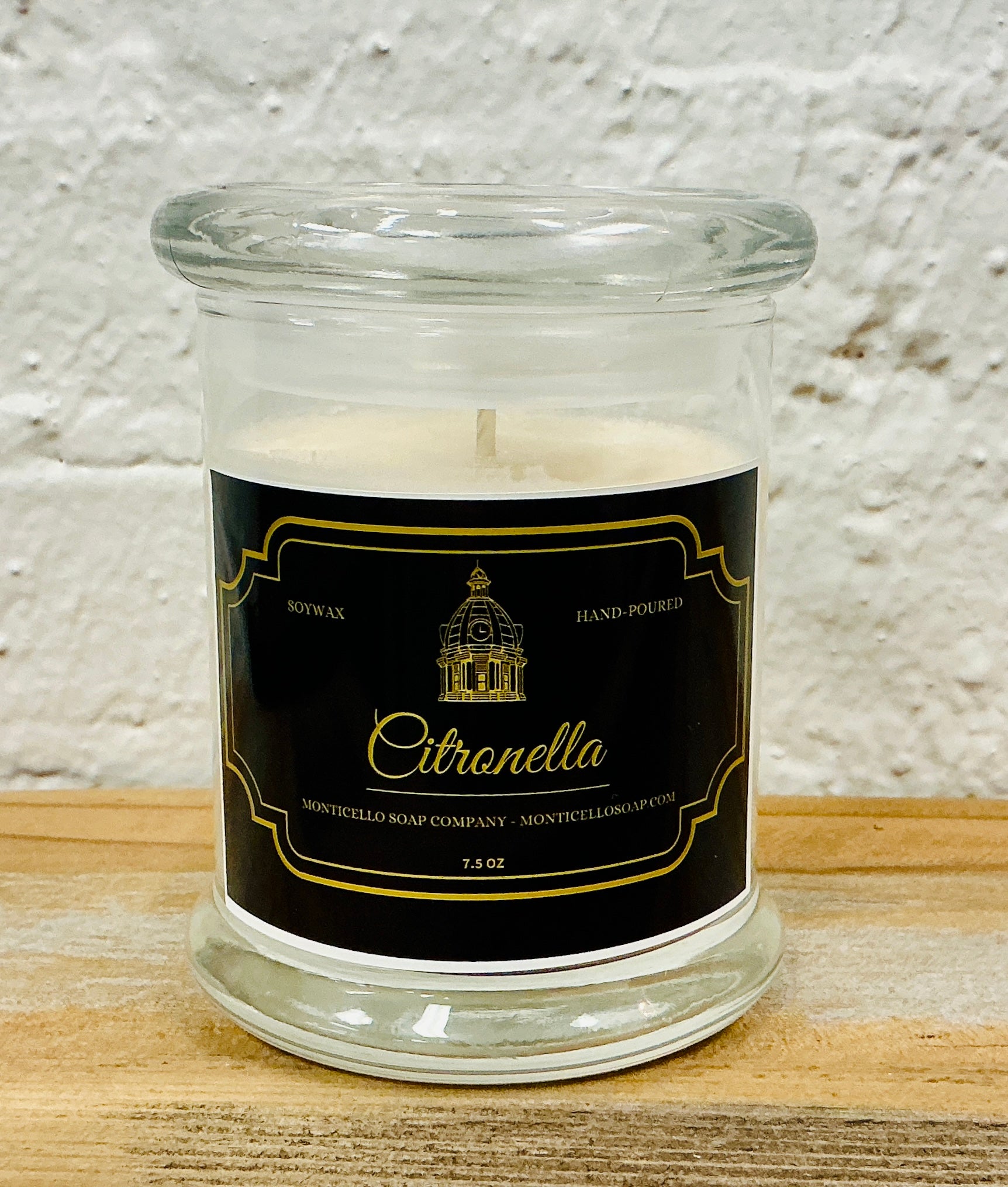 Citronella Soy Candle, 7.5 oz.