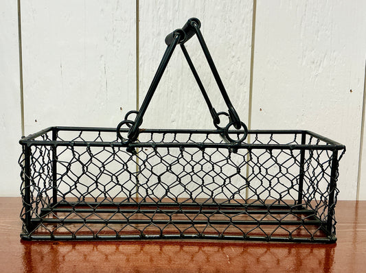 Chicken Wire Caddy for 3 Pint Mason Jars