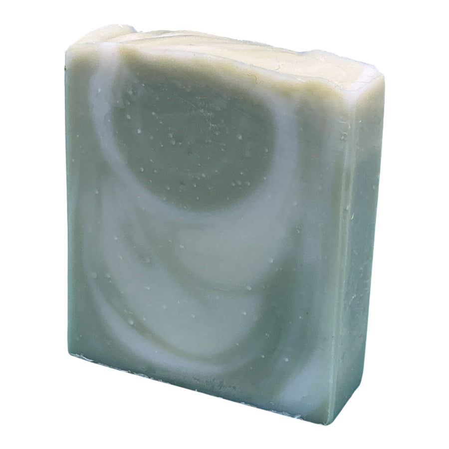 Eucalyptus with French Green Clay handcrafted bar soap by Monticello Soap Company, spa-style cold process bar with French green clay.