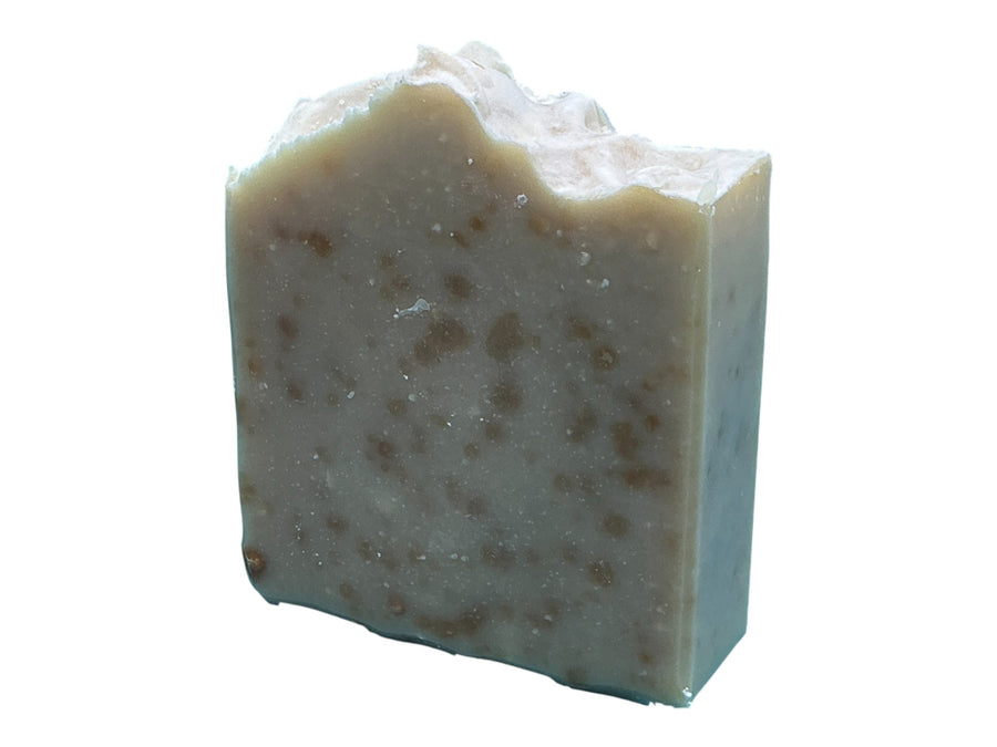 Spotted Goat handcrafted bar soap by Monticello Soap Company, goat milk and local honey bar with kaolin clay.