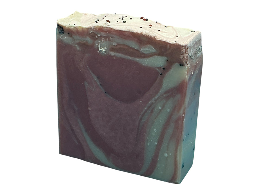 Cherry Almond handcrafted bar soap by Monticello Soap Company, sweet cherry and warm almond comfort bar.