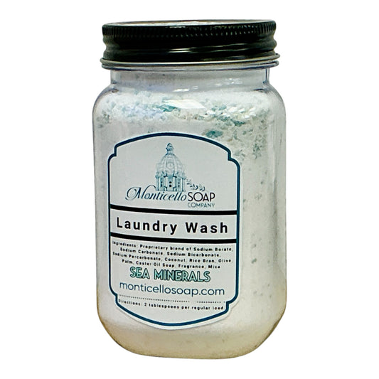 Natural Laundry Wash Powder 16 oz - Sea Minerals