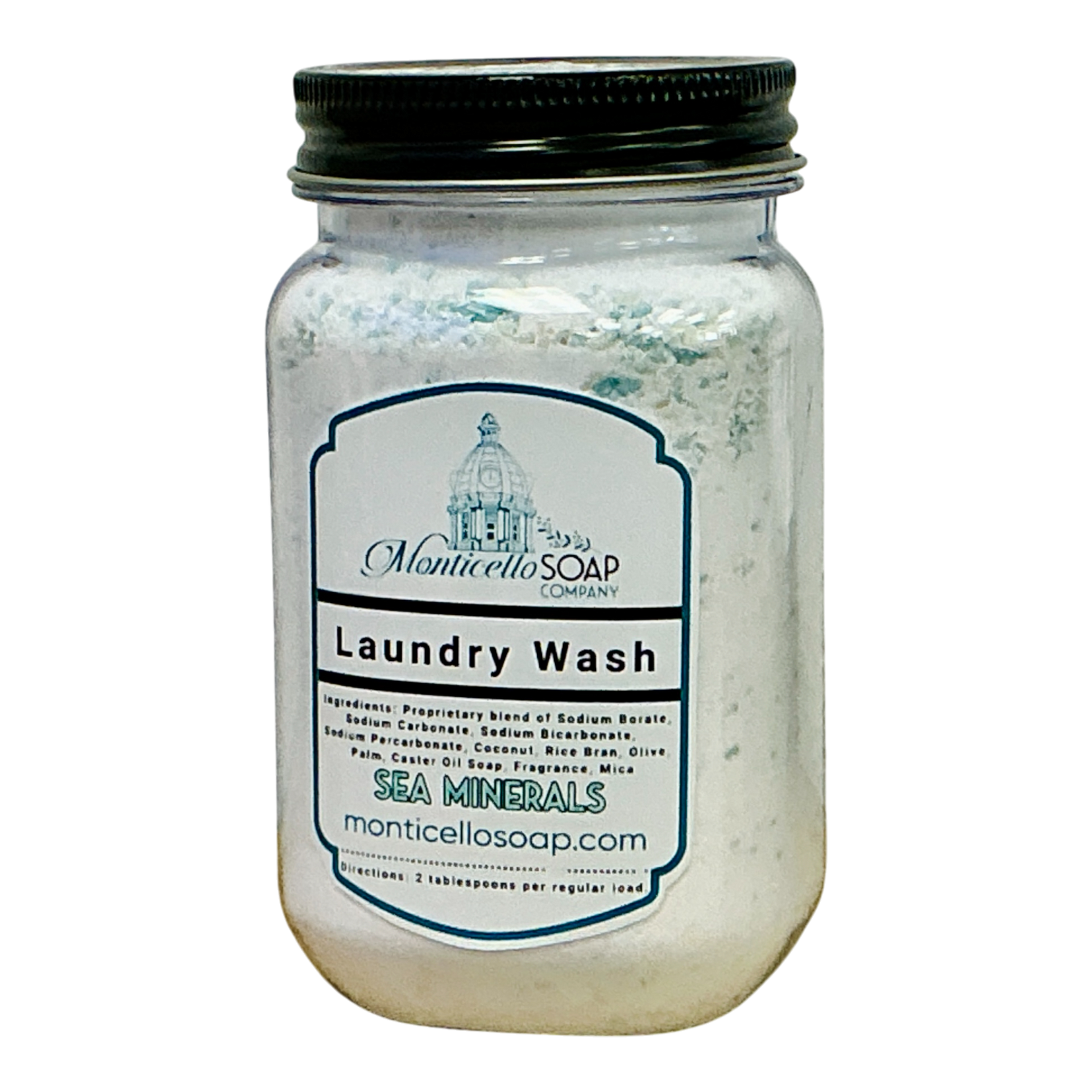Natural Laundry Wash Powder 16 oz - Sea Minerals