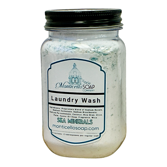 Natural Laundry Wash Powder 16 oz - Sea Minerals