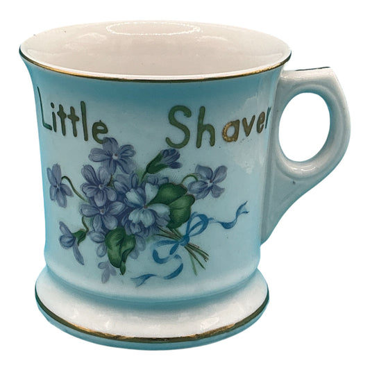 Vintage Little Shaver Mug with Hand-painted Violets