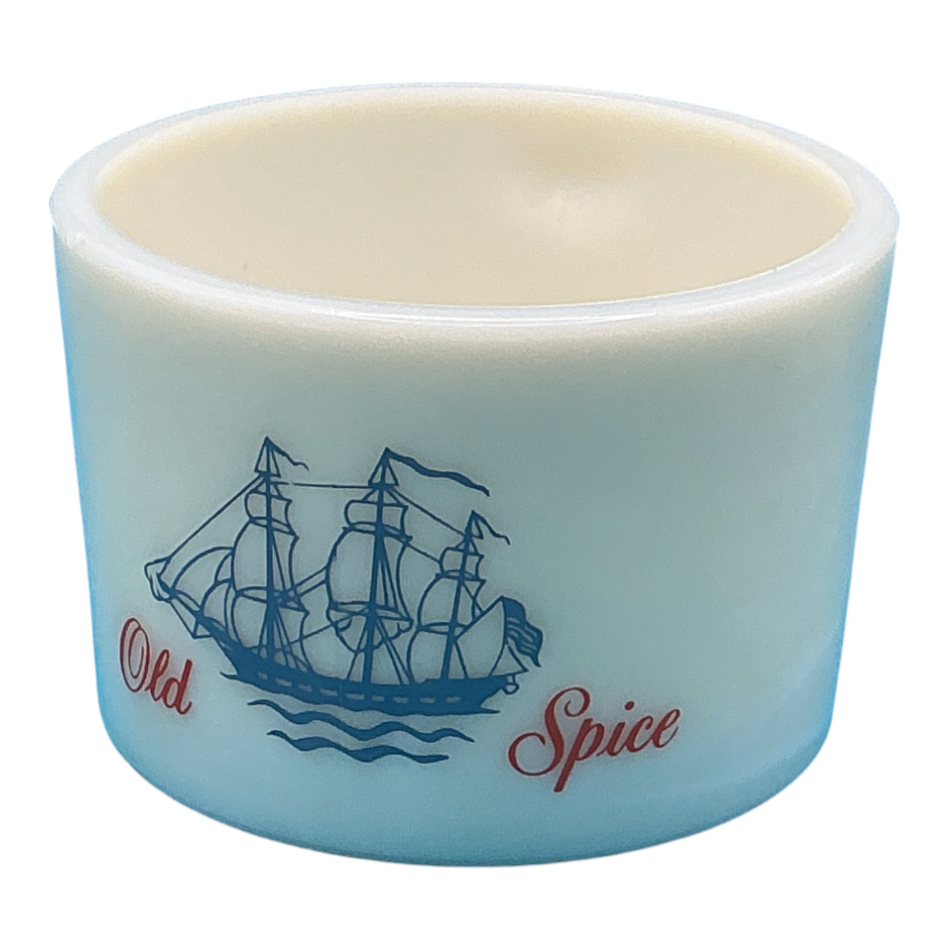 Vintage Old Spice Milk Glass Shaving Mug