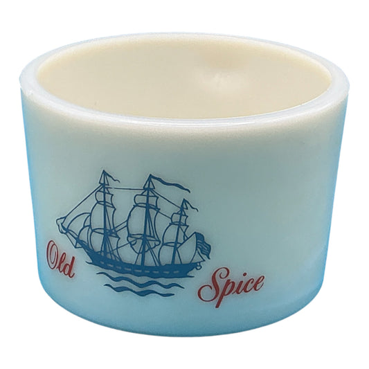 Vintage Old Spice Milk Glass Shaving Mug