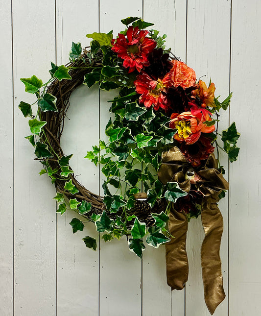 Bloom Birdie Florals - Warm Fall Wreath