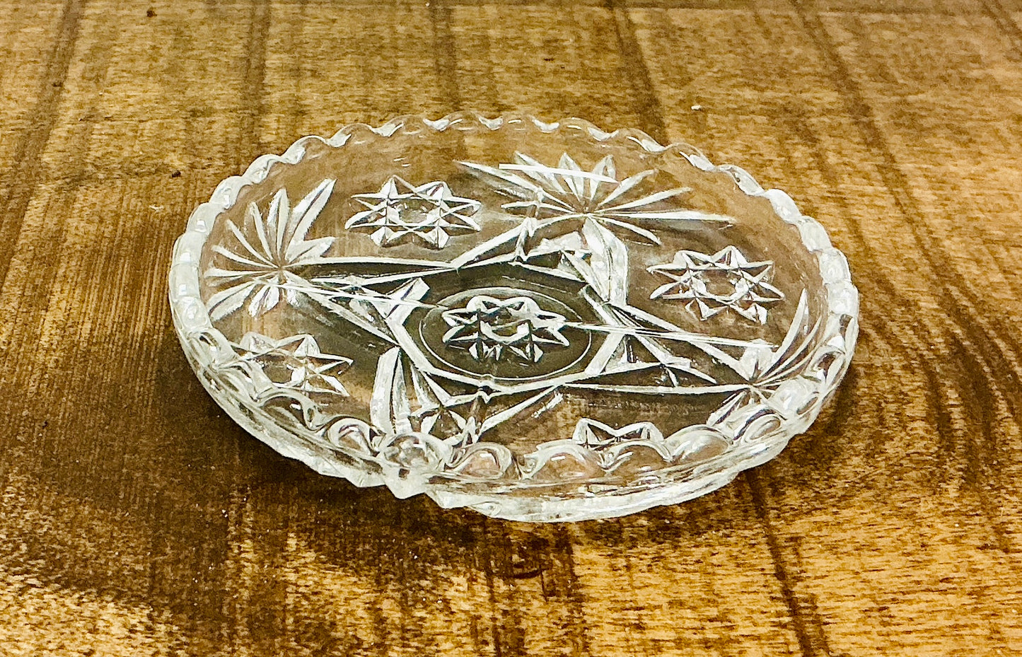 Vintage Anchor Hocking Star of David Coaster