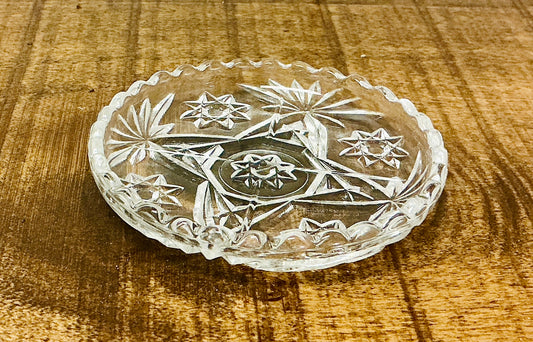 Vintage Anchor Hocking Star of David Coaster