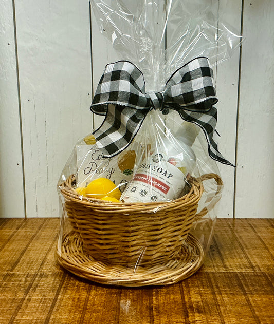 Lemon Dish Soap Gift Basket