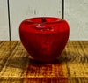 Vintage Hand Blown Art Glass Red Apple
