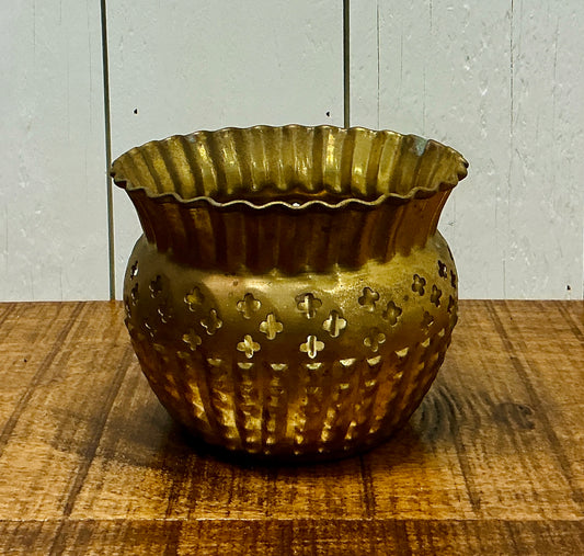 Vintage Brass Planter