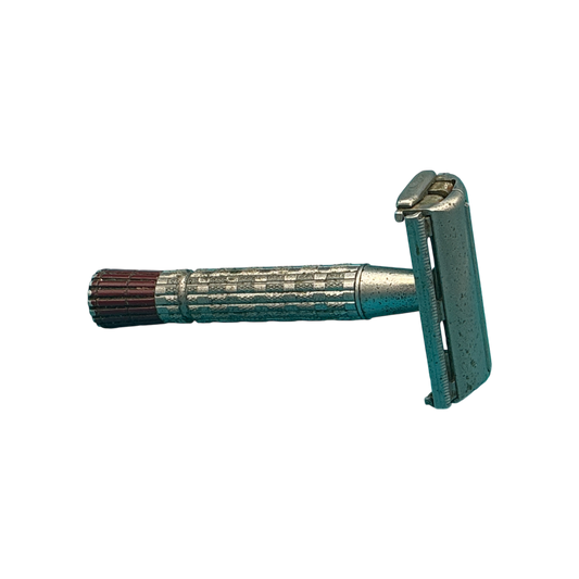 Vintage Gillette Red Flare Tip Vintage Safety Razor