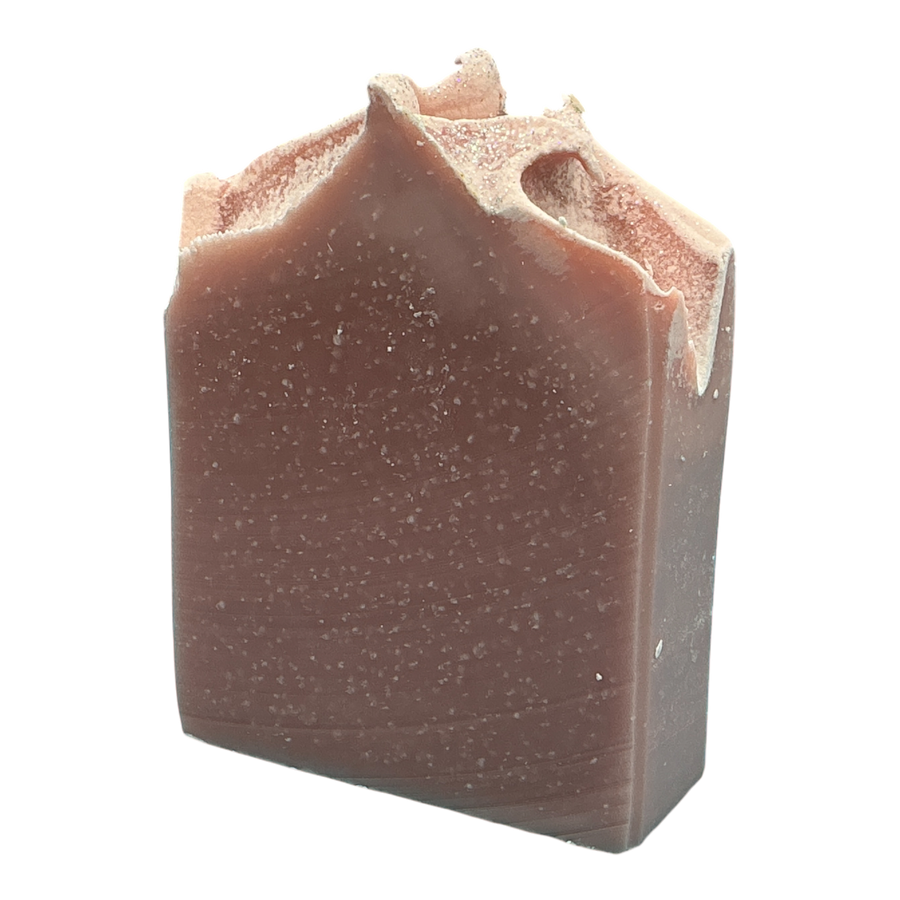 Pink Grapefruit handcrafted bar soap by Monticello Soap Company, blush rose clay bar with grapefruit essential oil.