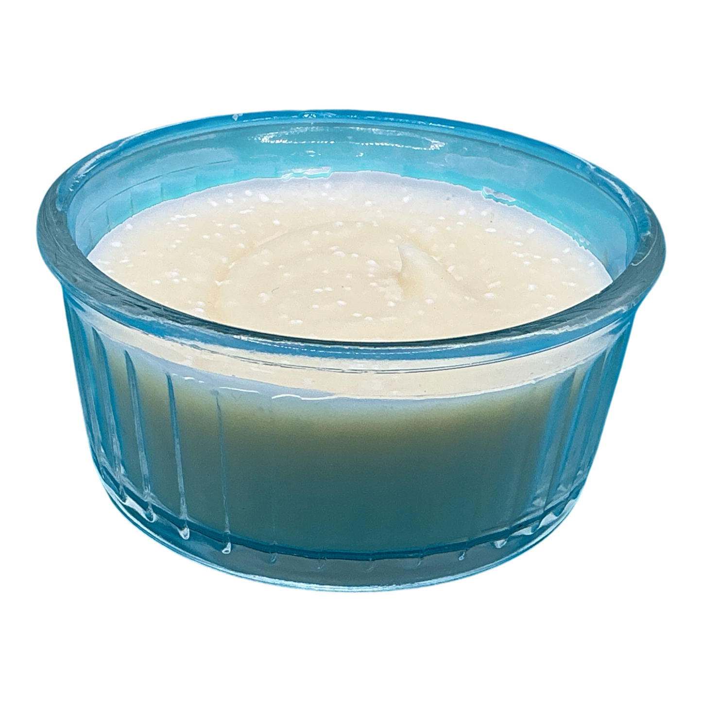 Solid Dish Soap in Clear Glass Ramekin