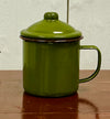 Enamelware Shave Mug with Lid