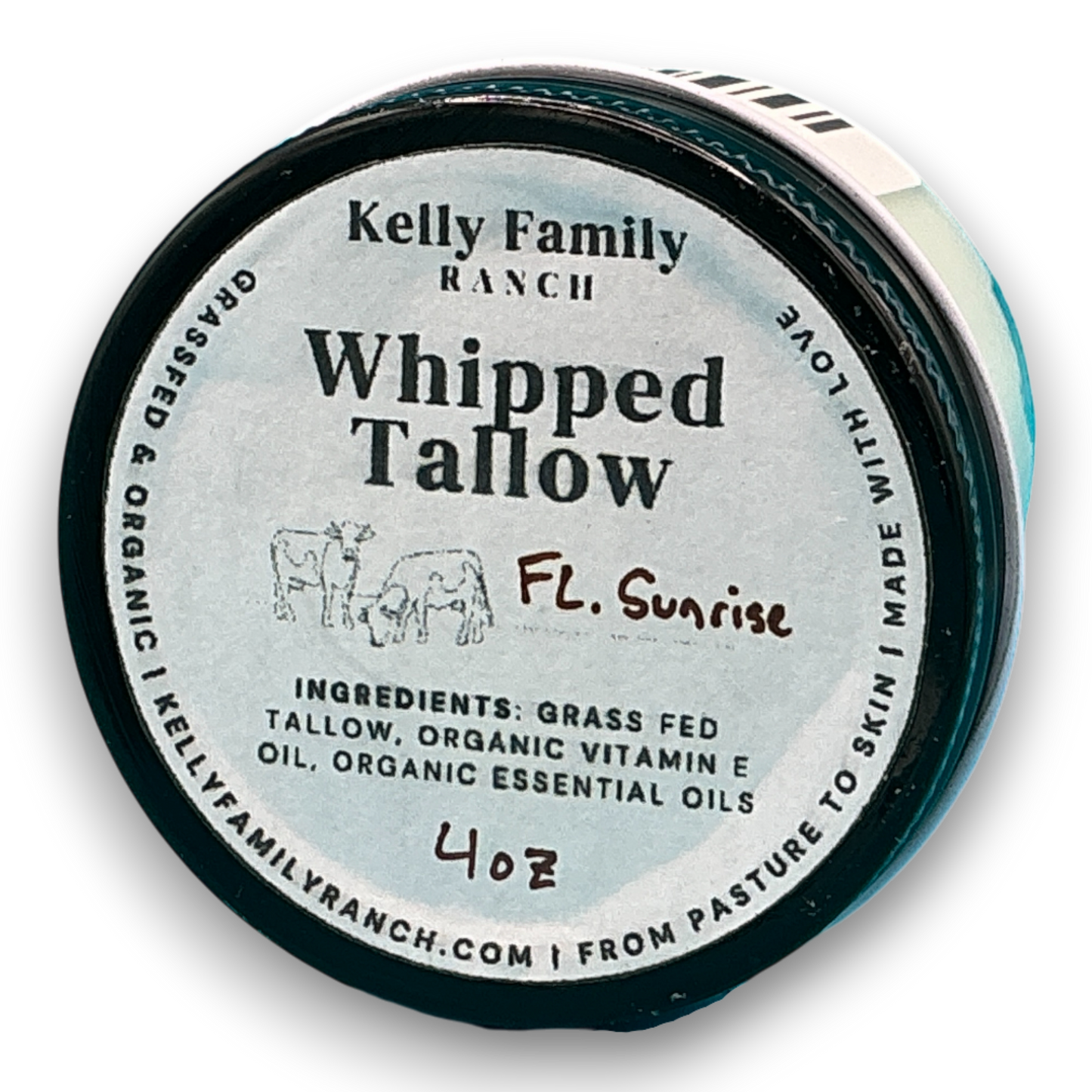 Kelly Family Ranch Whipped Tallow 4oz - Florida Sunrise
