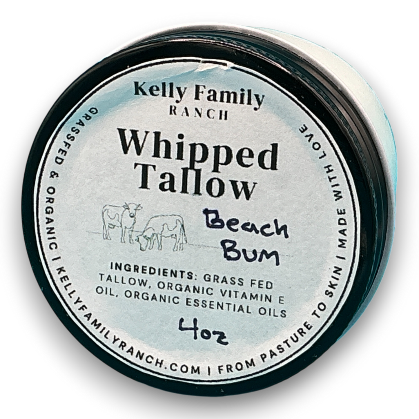 Kelly Family Ranch Whipped Tallow 4oz - Beach Bum