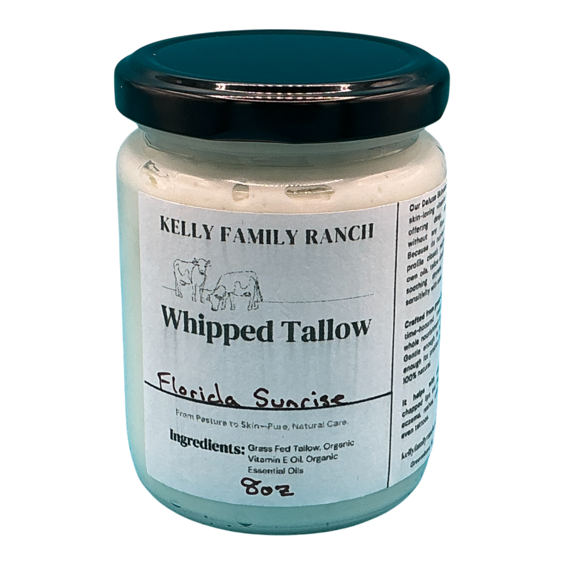Kelly Family Ranch Whipped Tallow 8oz - Florida Sunrise