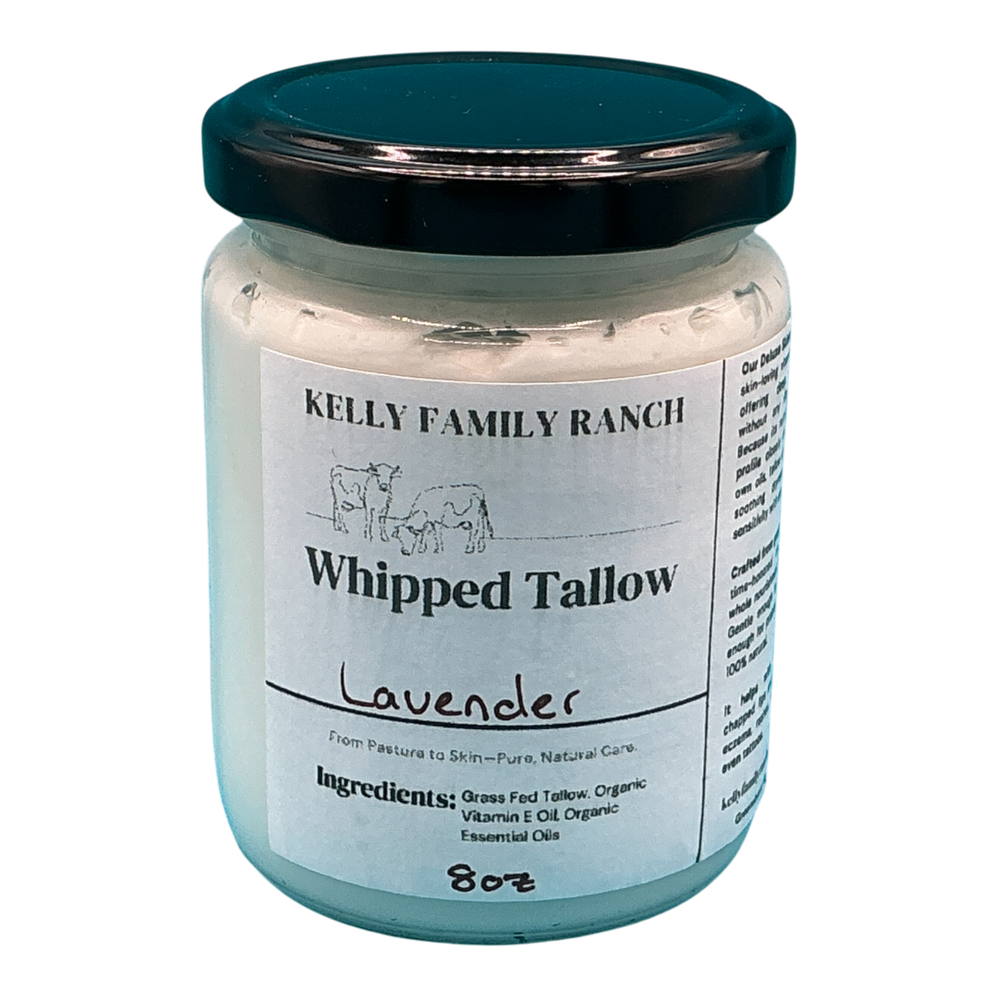 Kelly Family Ranch Whipped Tallow 8oz - Lavender