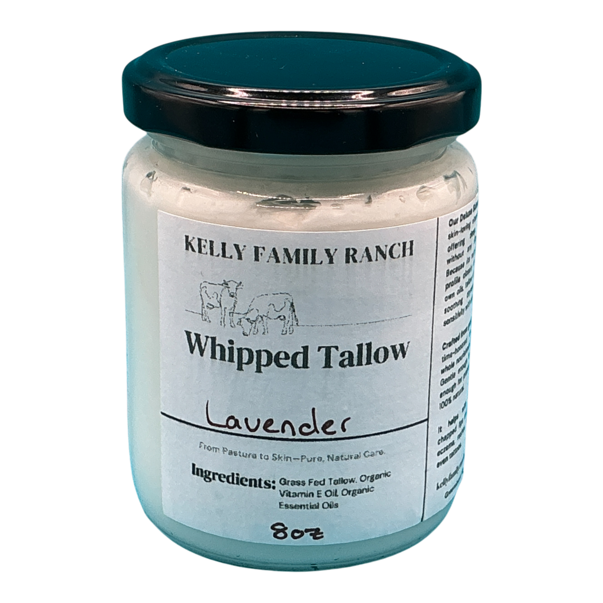 Kelly Family Ranch Whipped Tallow 8oz - Lavender