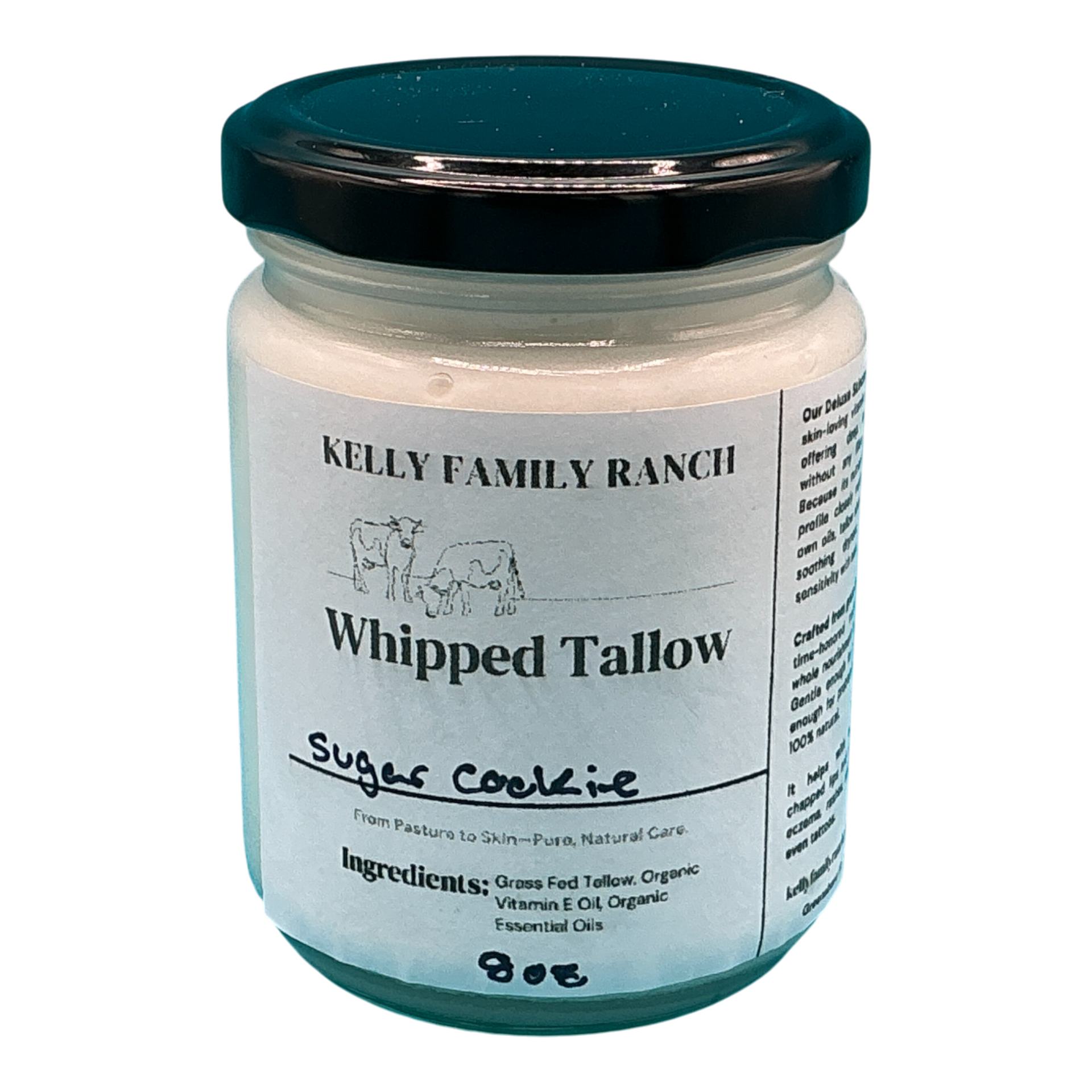 Kelly Family Ranch Whipped Tallow 8oz - Sugar Cookie