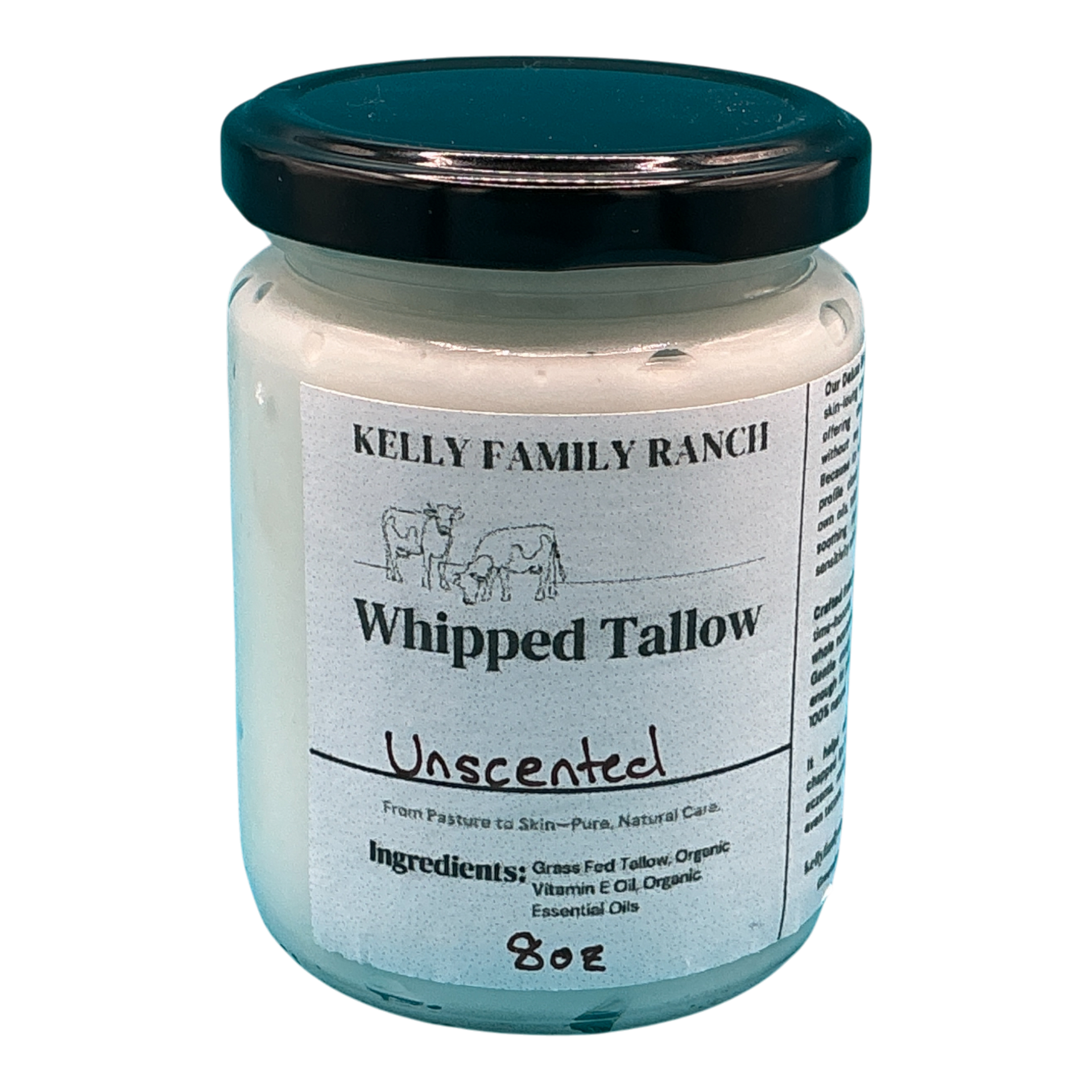 Kelly Family Ranch Whipped Tallow 8oz - Unscented