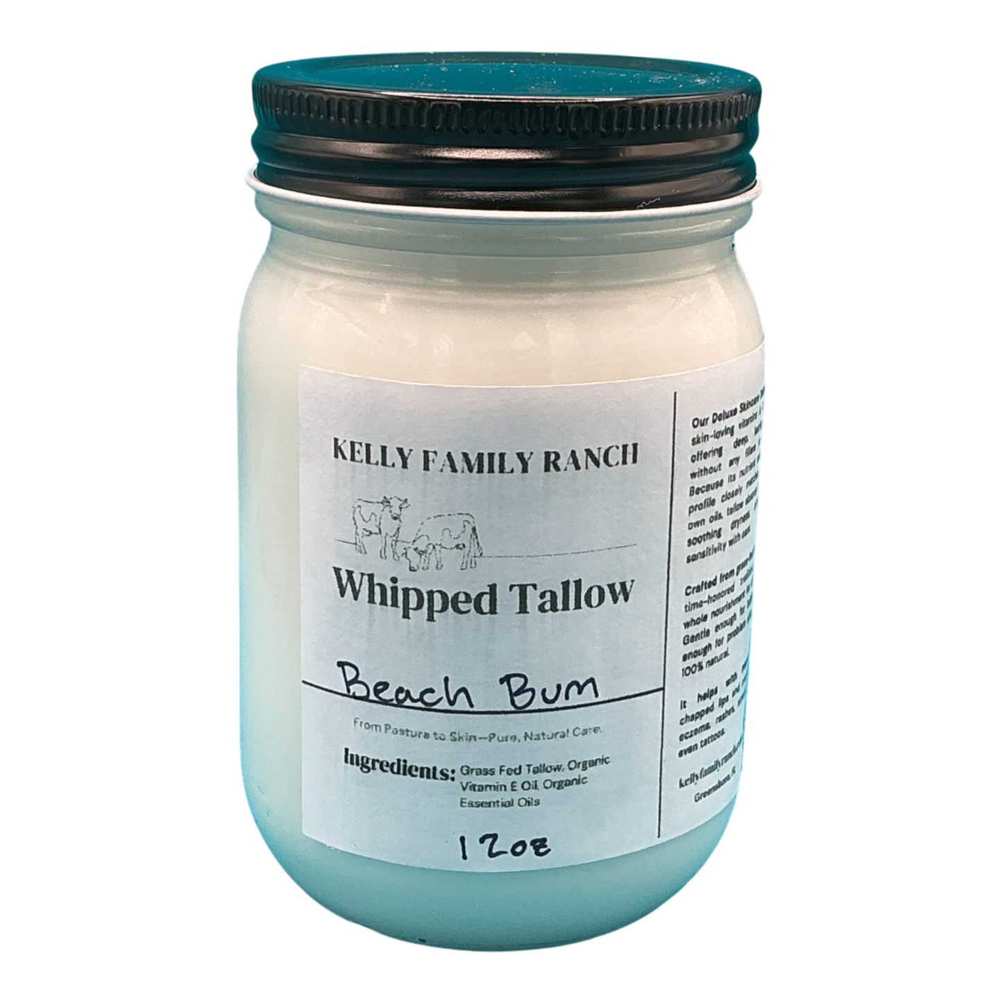 Kelly Family Ranch Whipped Tallow 12oz - Beach Bum