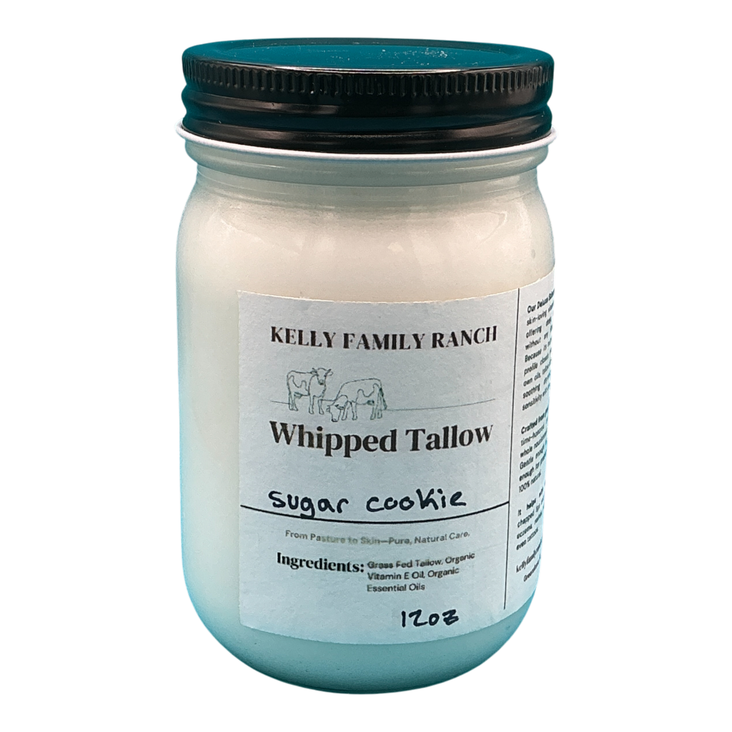 Kelly Family Ranch Whipped Tallow 12oz - Sugar Cookie