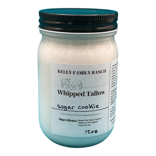 Kelly Family Ranch Whipped Tallow 12oz - Sugar Cookie