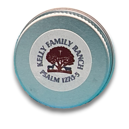 Kelly Family Ranch Lip Balm Silver and white