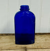 Vintage Hazel Atlas Cobalt Blue Art Deco Flask
