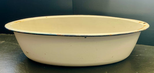 Vintage Enamelware Baby Bath Tub