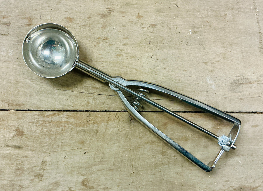 Stainless Steel Dough Ball Scoop, vintage one-of-a-kind find from Monticello Soap Company