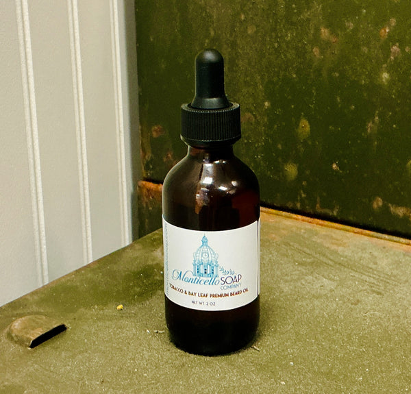 Tobacco & Bay Leaf - Premium Beard Oil, 2 oz.
