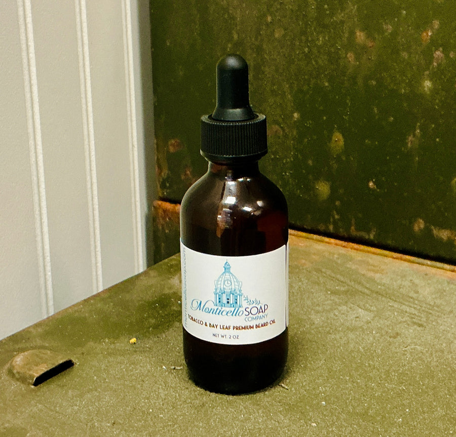 Tobacco & Bay Leaf - Premium Beard Oil, 2 oz.
