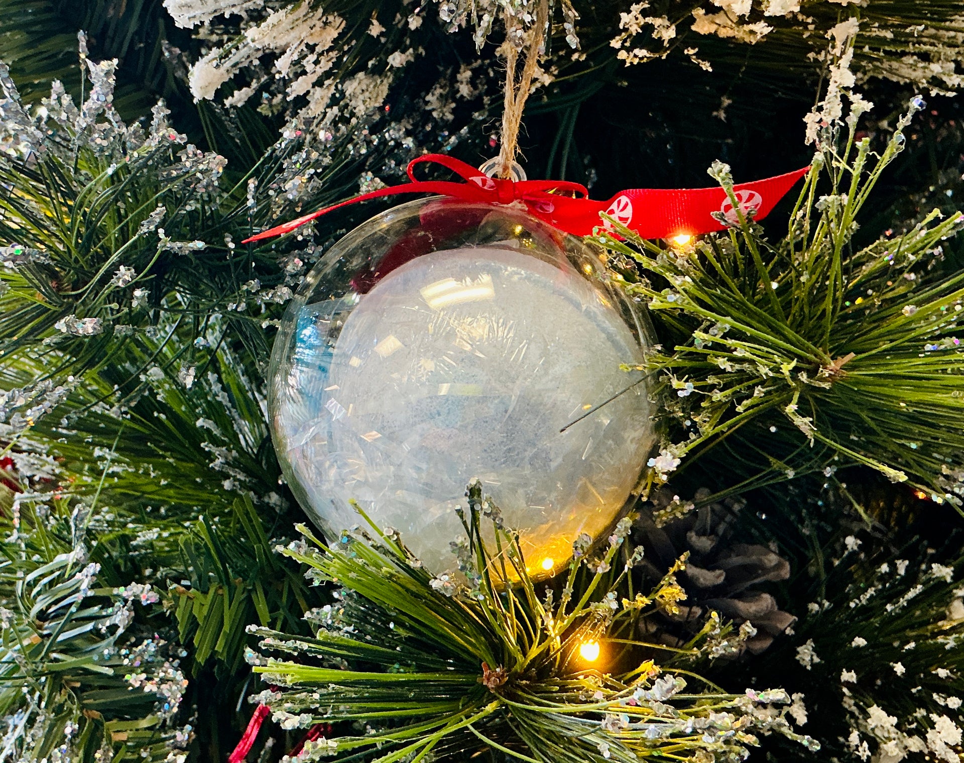 Peppermint Bath Bomb Ornament