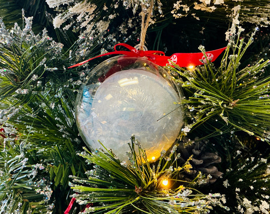 Peppermint Bath Bomb Ornament