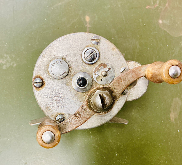 Vintage Pflueger Fishing Reel, vintage one-of-a-kind find from Monticello Soap Company