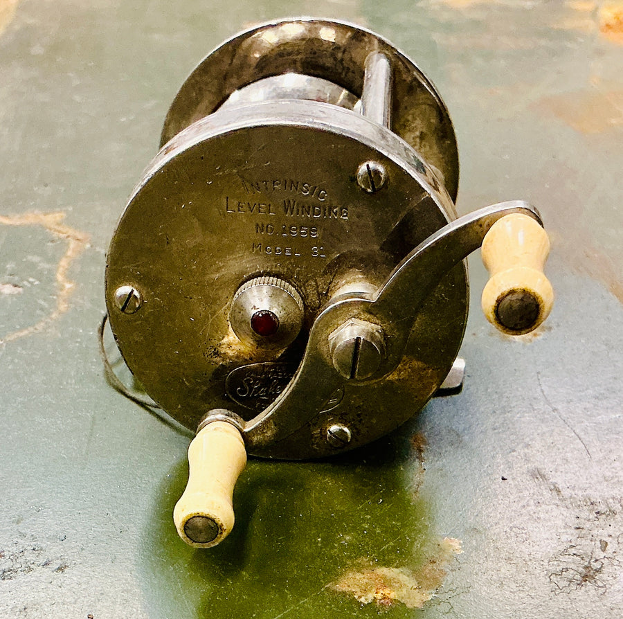 Vintage Shakespeare Level-Winding Fishing Reel, vintage one-of-a-kind find from Monticello Soap Company
