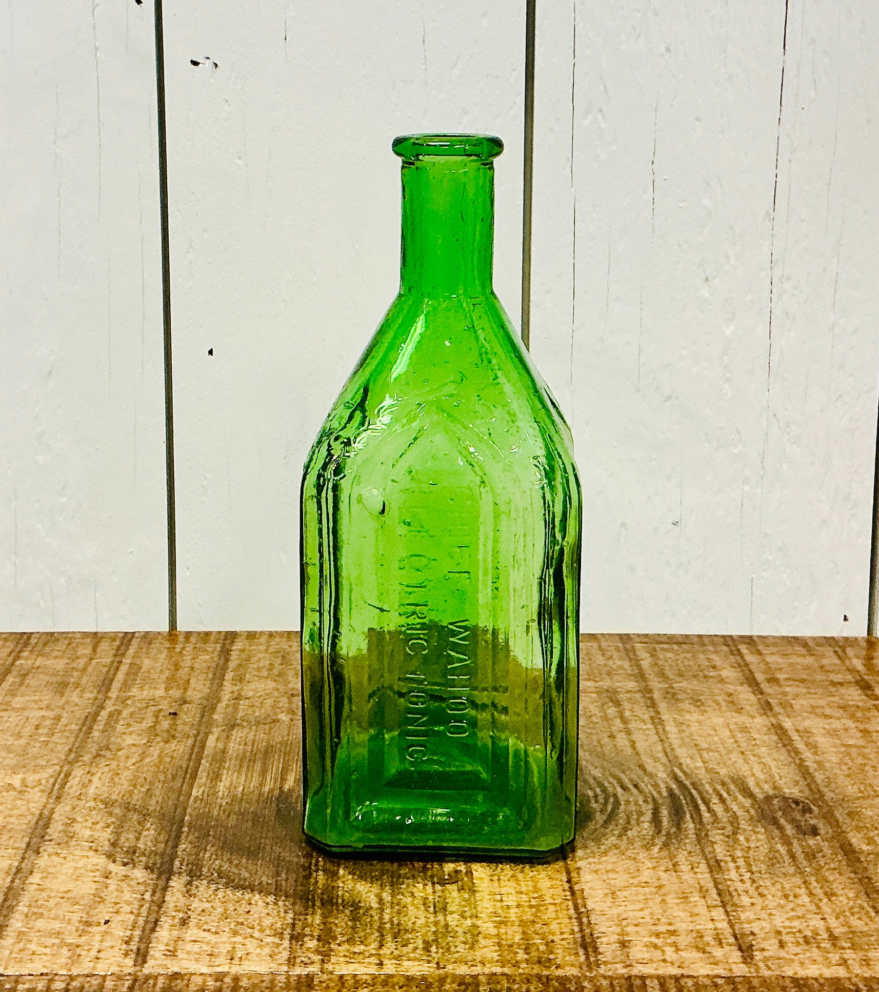 Vintage Chief Wahoo Electric Tonic Bottle, vintage one-of-a-kind find from Monticello Soap Company