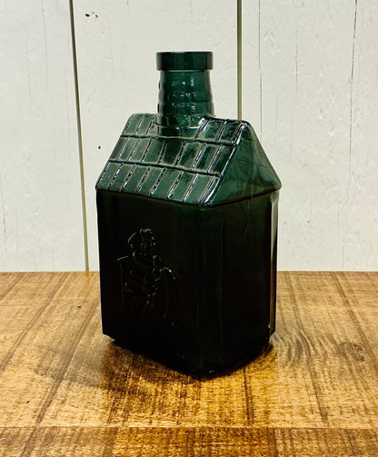 Vintage Wheaton Glass 1979 Greetings of the Season" Ten Lords a Leaping Black Glass Bottle
