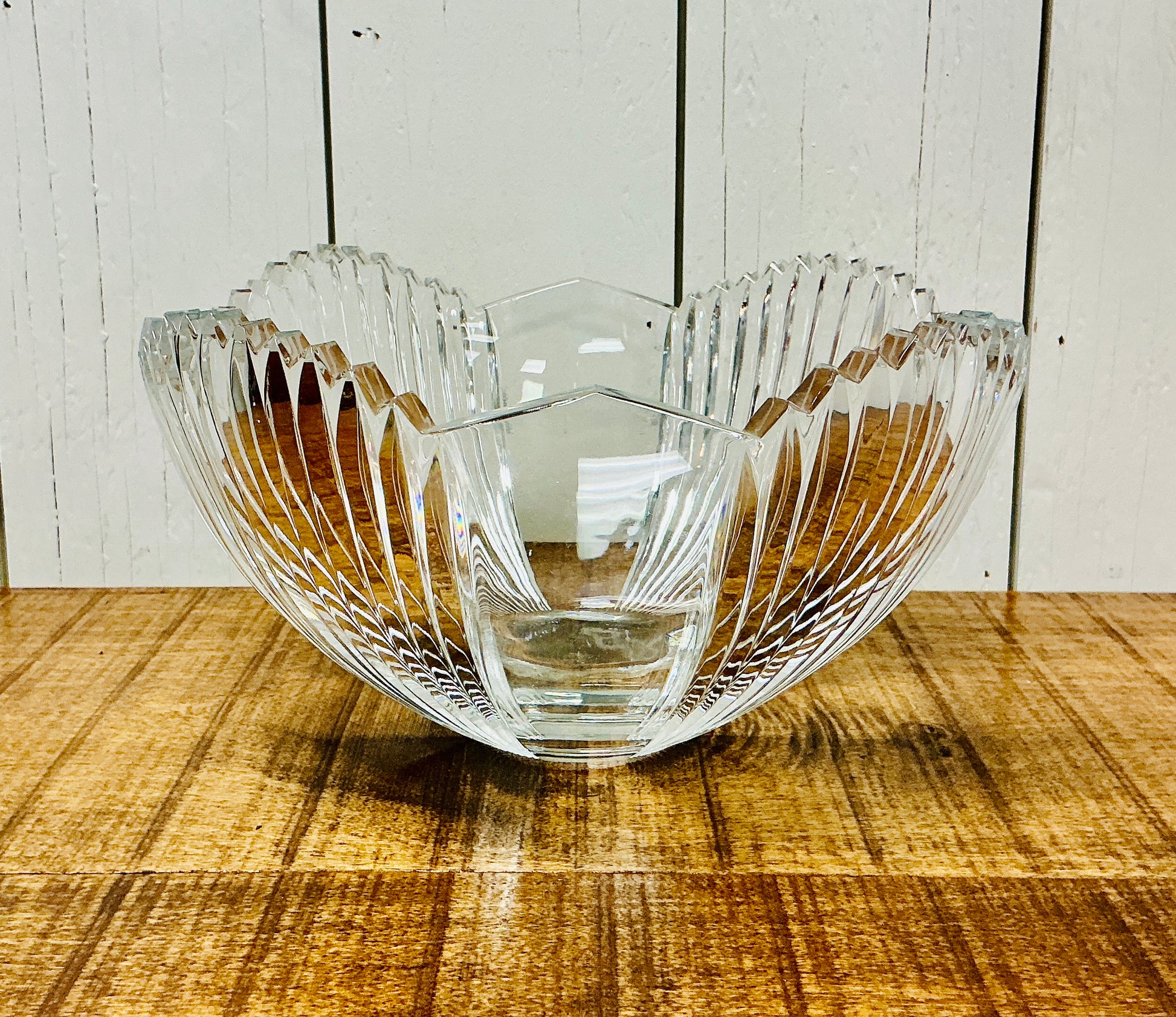 Vintage Mikassa Crystal Bowl, vintage one-of-a-kind find from Monticello Soap Company