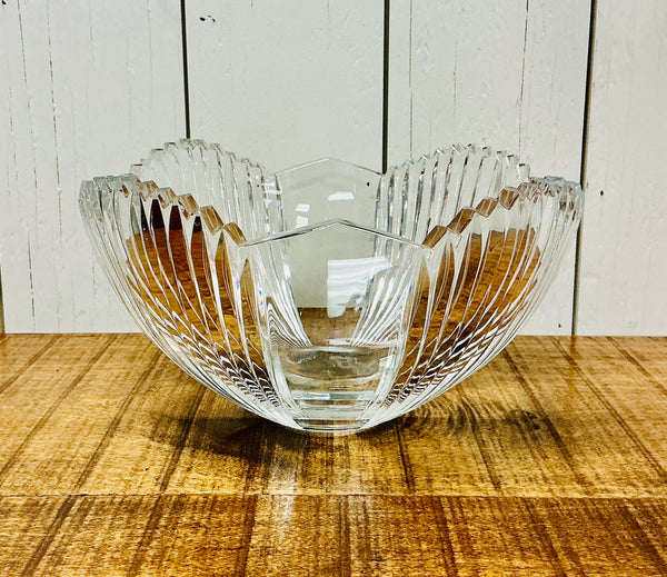 Vintage Mikassa Crystal Bowl, vintage one-of-a-kind find from Monticello Soap Company