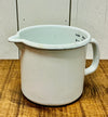Vintage White Enamelware 4 cup Measuring Cup