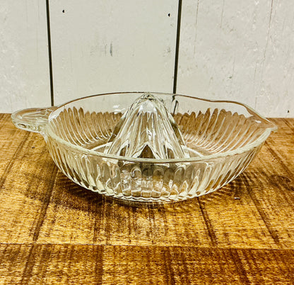Vintage Anchor Hocking Pressed Glass Citrus Juicer