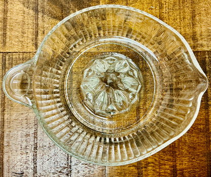 Vintage Anchor Hocking Pressed Glass Citrus Juicer