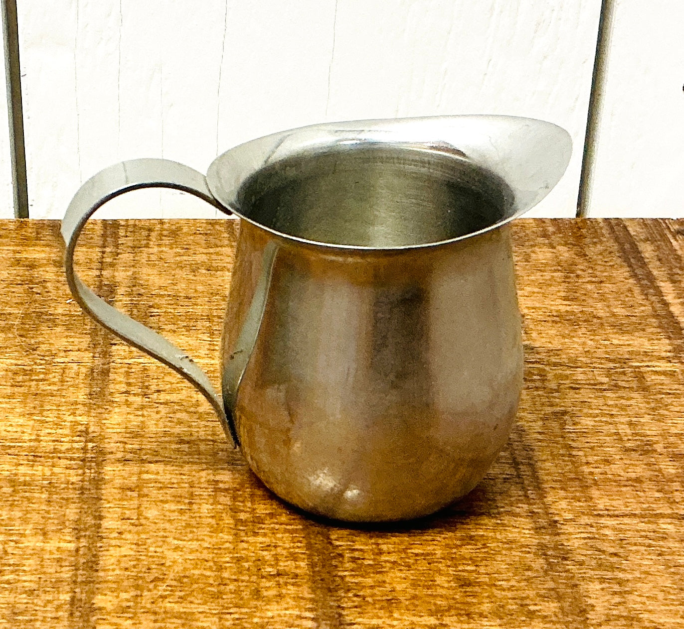 Small Stainless Steel Creamer, vintage one-of-a-kind find from Monticello Soap Company